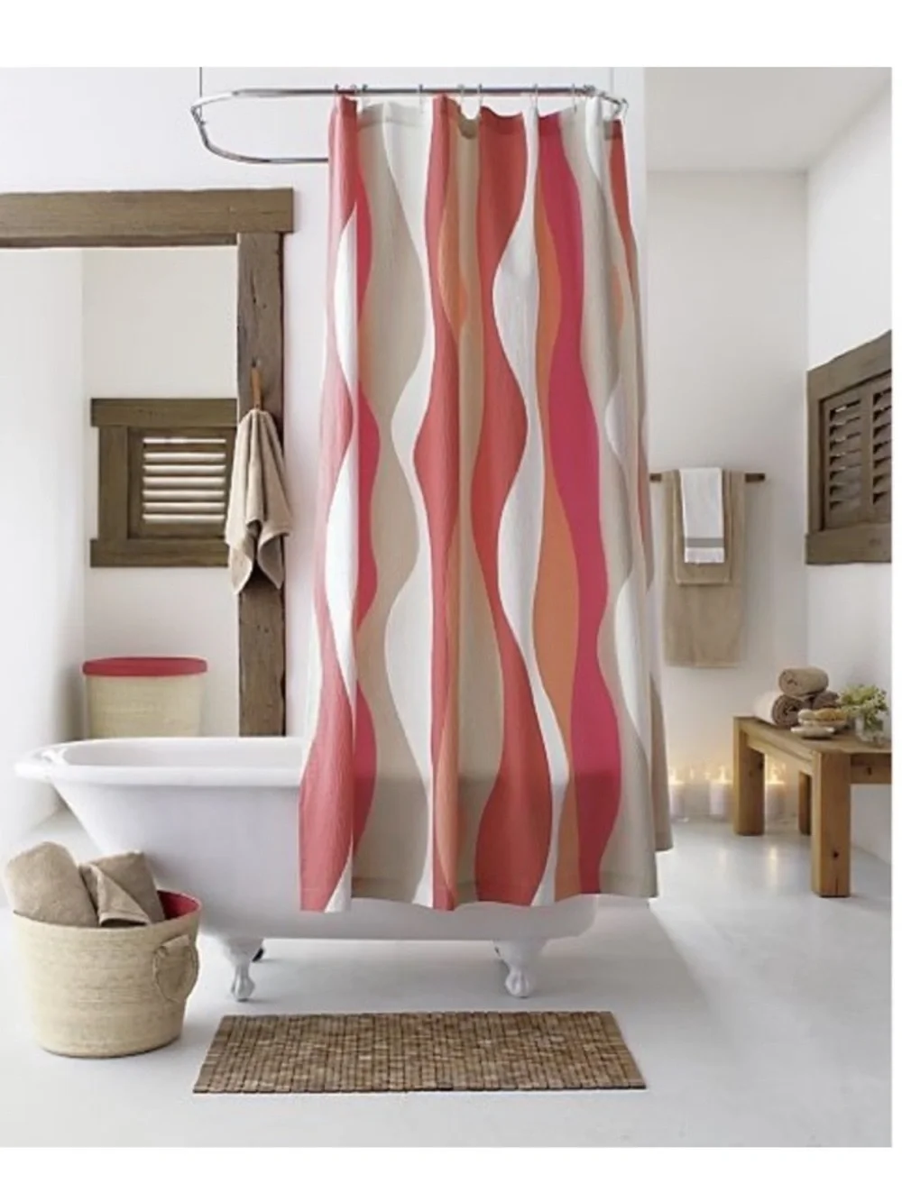 Crate & Barrel Italian Seersucker Curtain